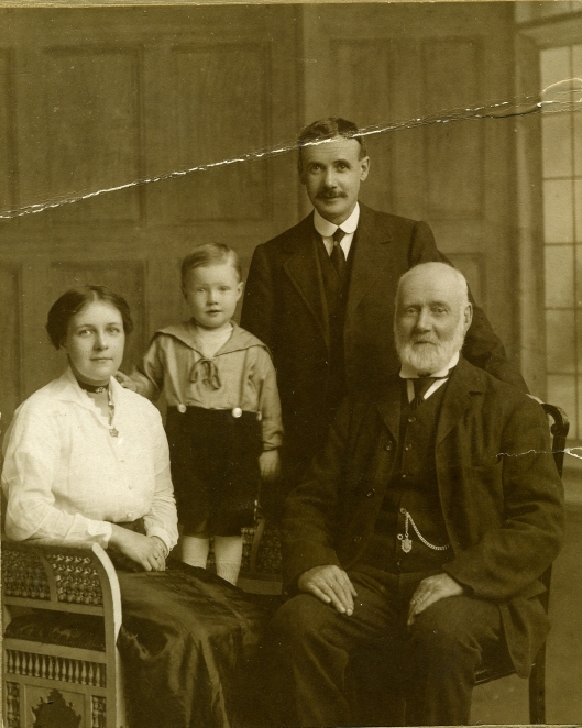 My great grandmother Fyfe with her father and grandfather. 